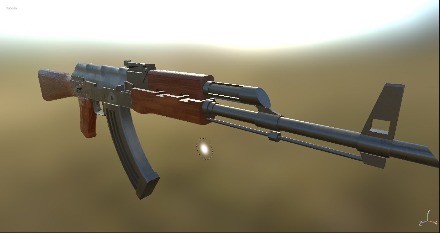 3D AK-M model