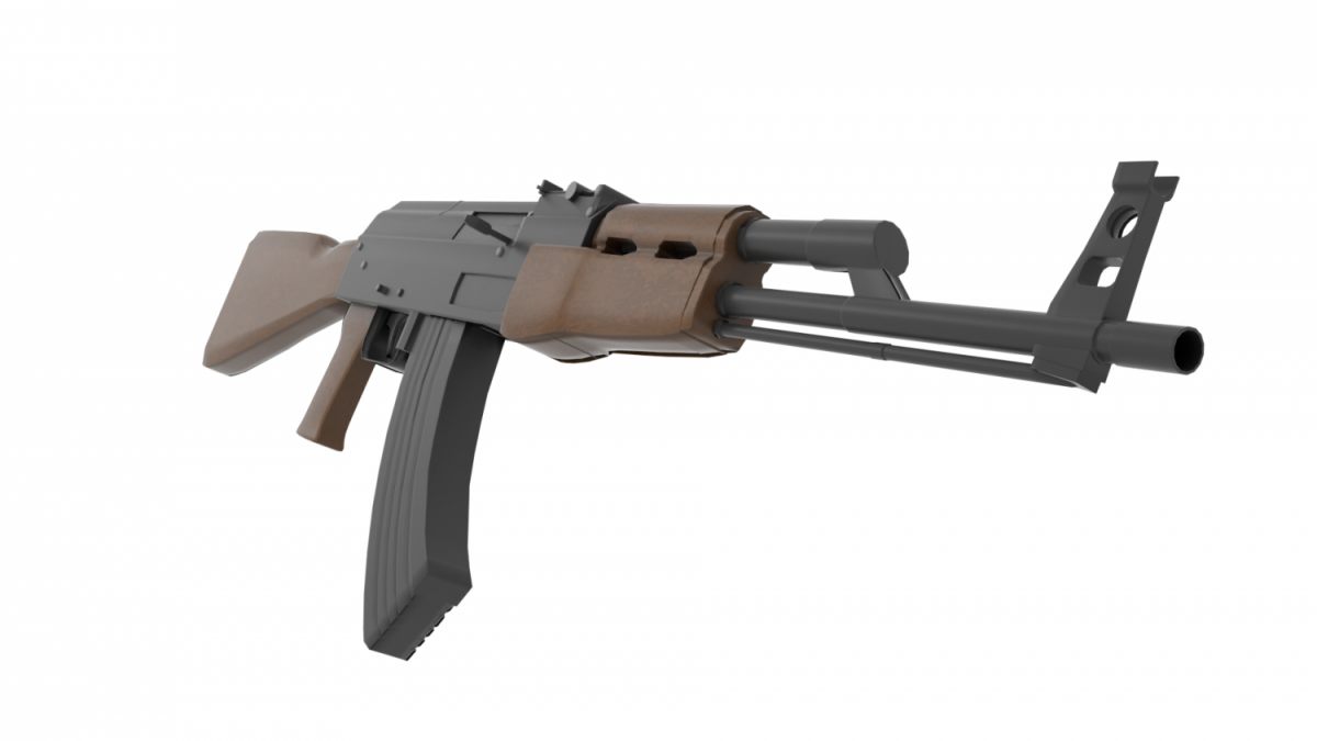 Ak47 rust 3d model фото 98