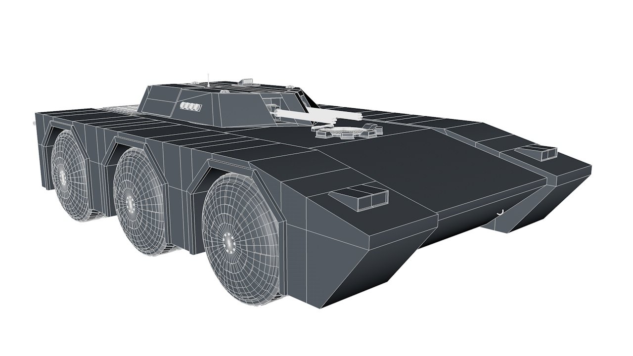3D Armored car model