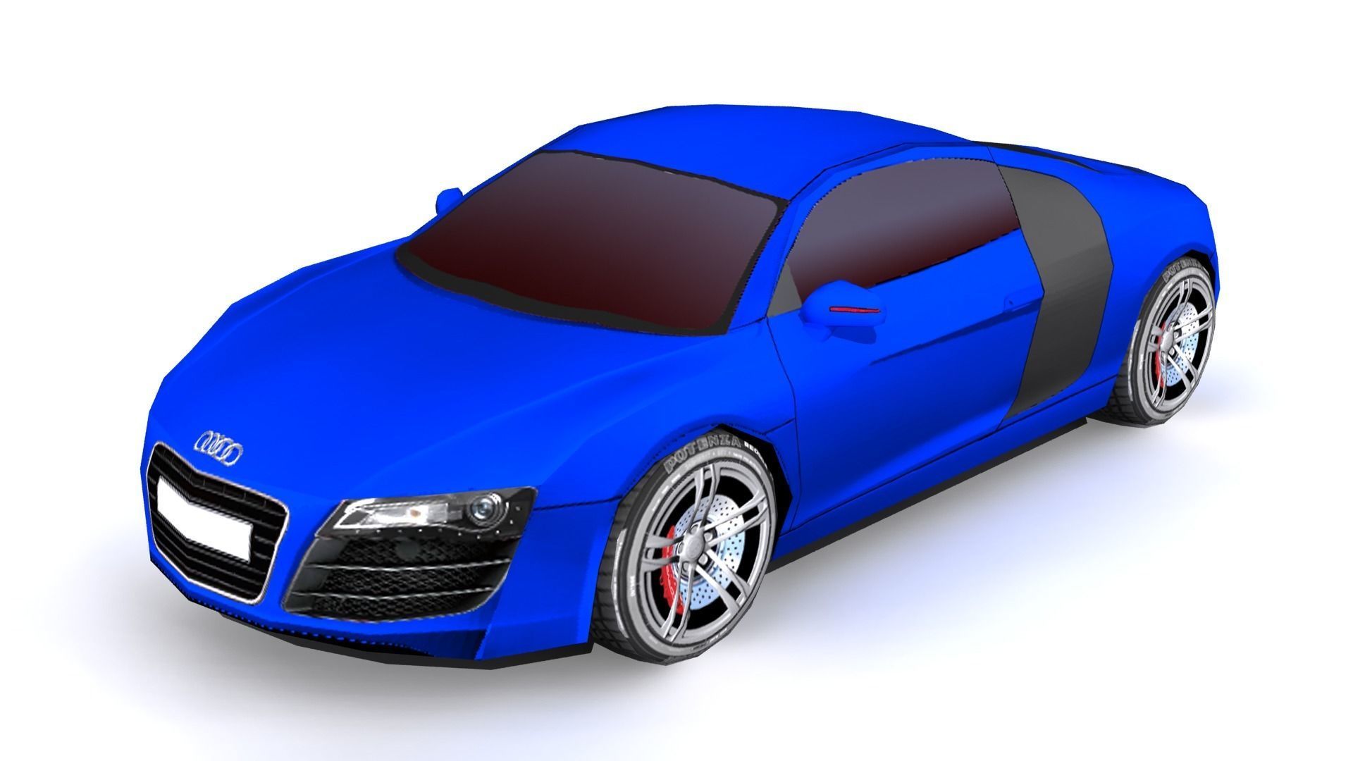 Audi R8 Low Poly 3D model