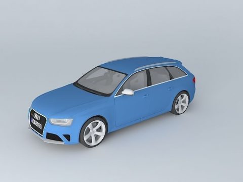 Audi RS4 Avant B8 Typ 8K 2013 3D model