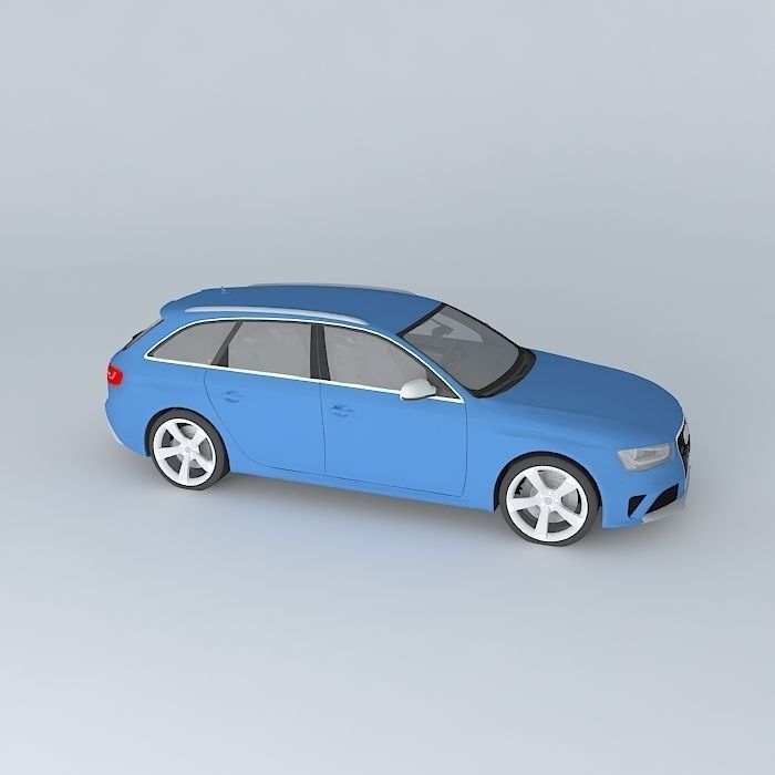 3D Audi RS4 Avant B8 Typ 8K 2013 model
