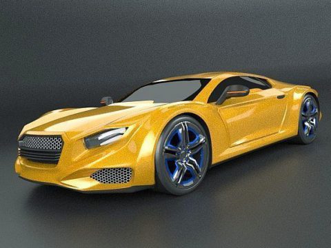 Averon GT concept car 3D model