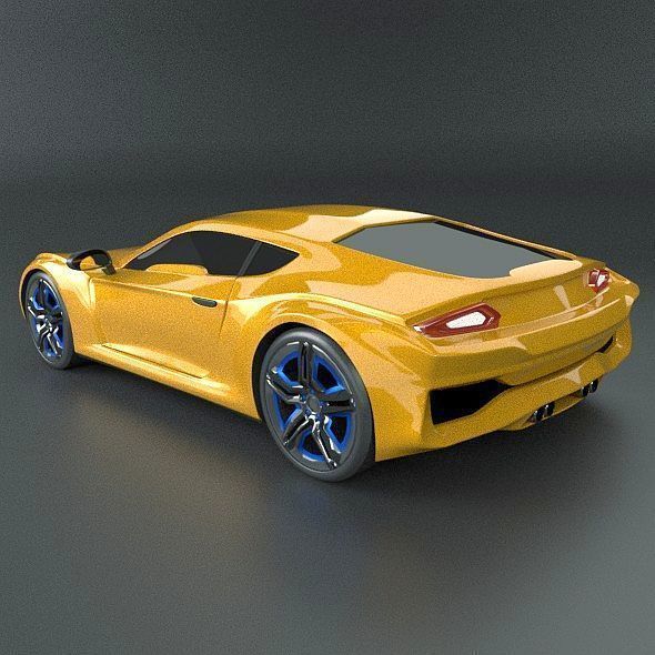3D Averon GT concept car model