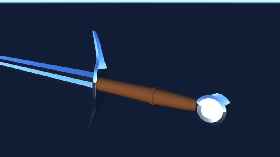 3D Bastard Sword model