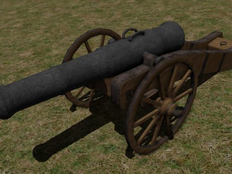 Cannon 3D model