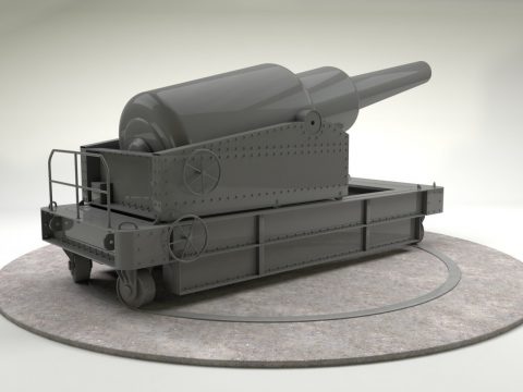 Cannon - RML 12-5 inch 38 Ton 3D model