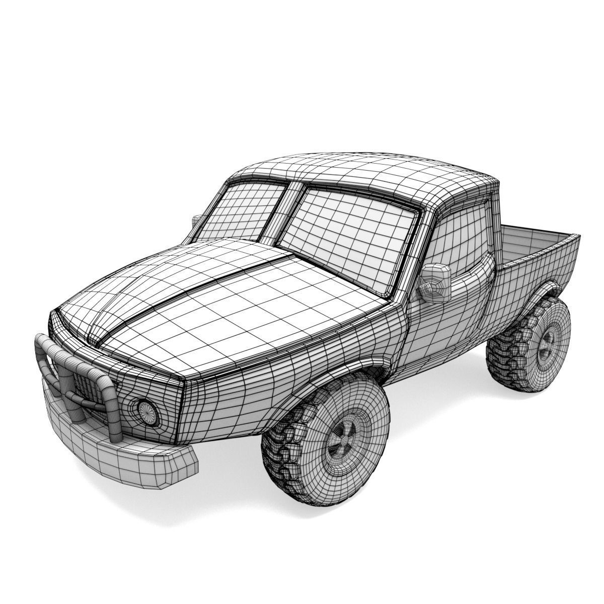 Cartoon 4x4 Vehicle