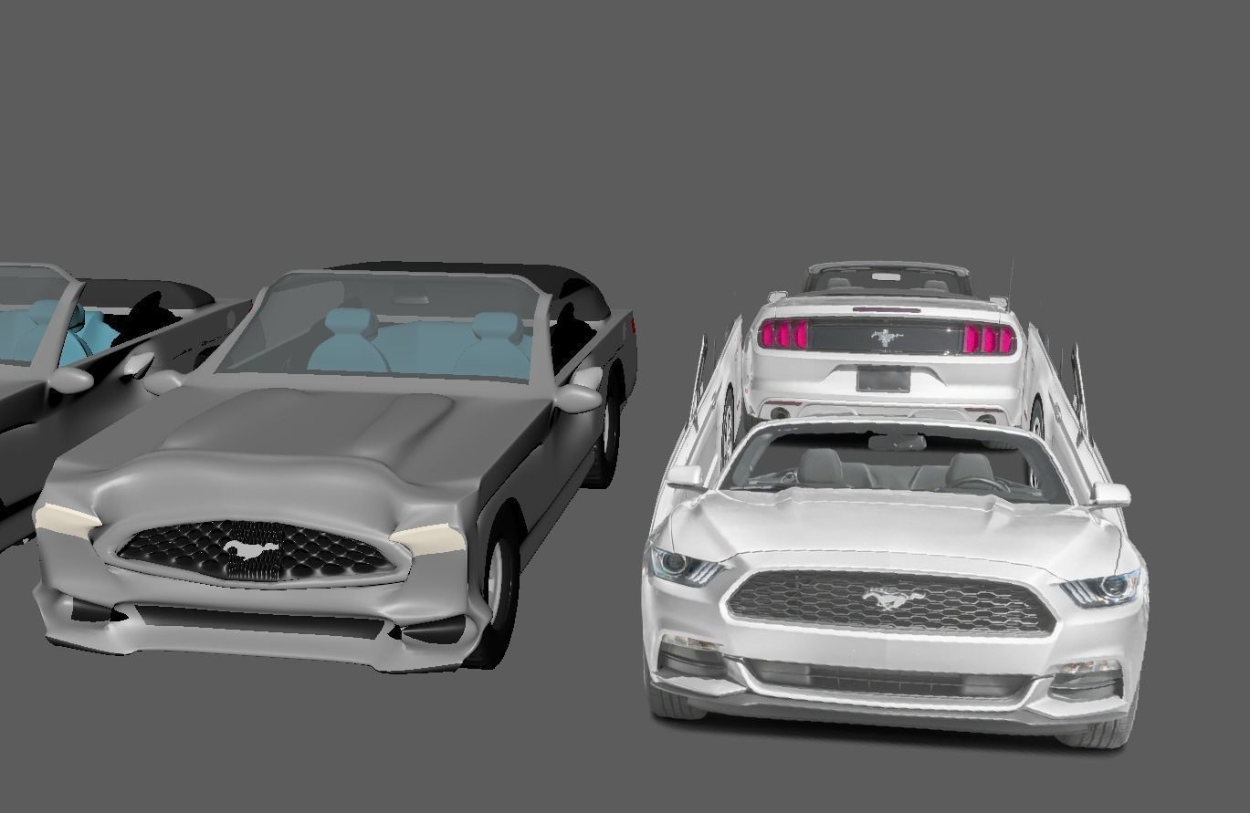 Cartoon Mustang  3D nidek