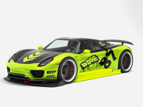 Chimera One Porsche 918 Street race concept 3D model