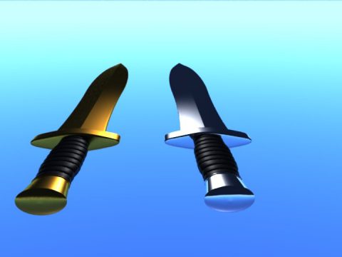 Classical Ancient Greek Hoplite Swords 3D model