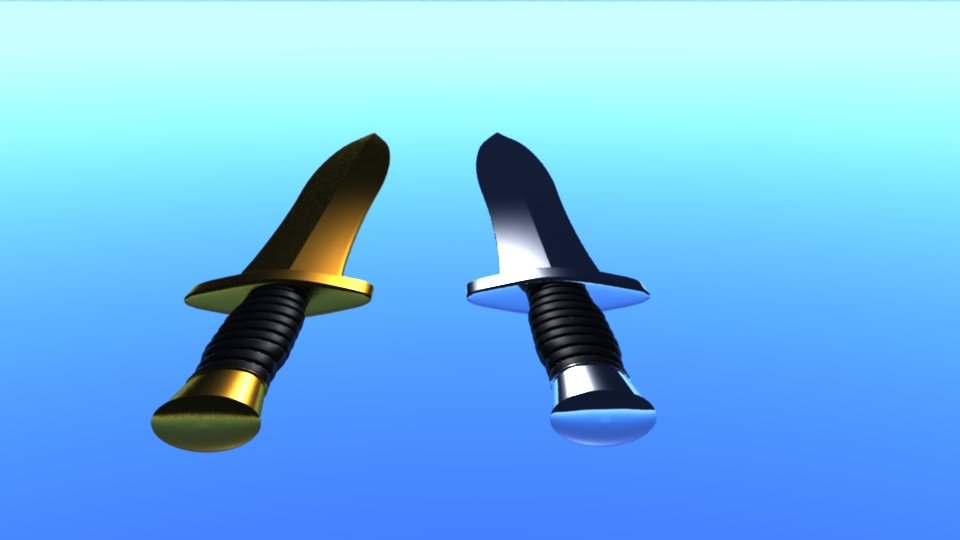 Classical Ancient Greek Hoplite Swords 3D model