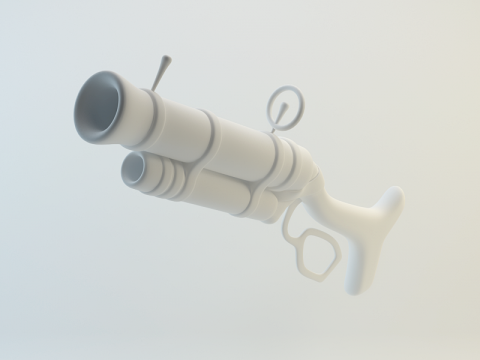 DOTA 2 Snipers Rifle Gun 3D model