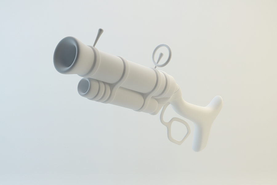DOTA 2 Snipers Rifle Gun 3D model