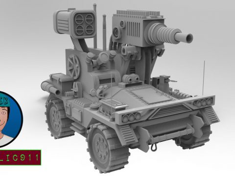 Experimental Military Car 3D model