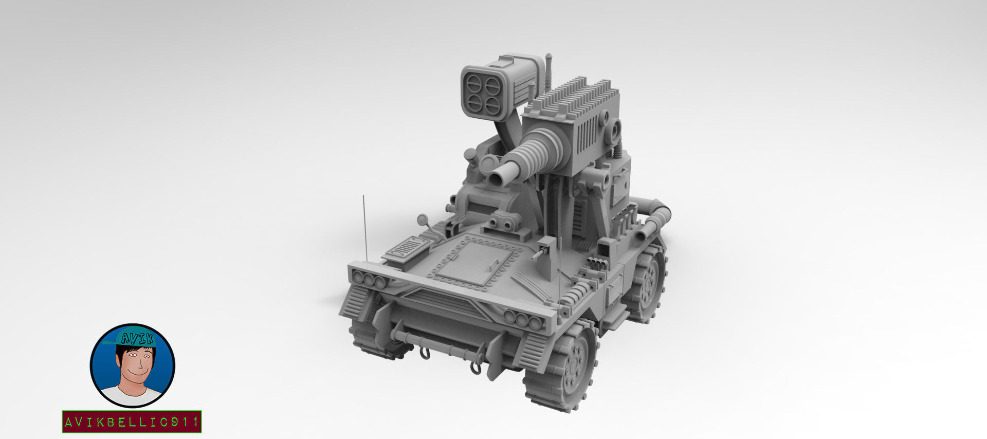 3D Experimental Military Car model