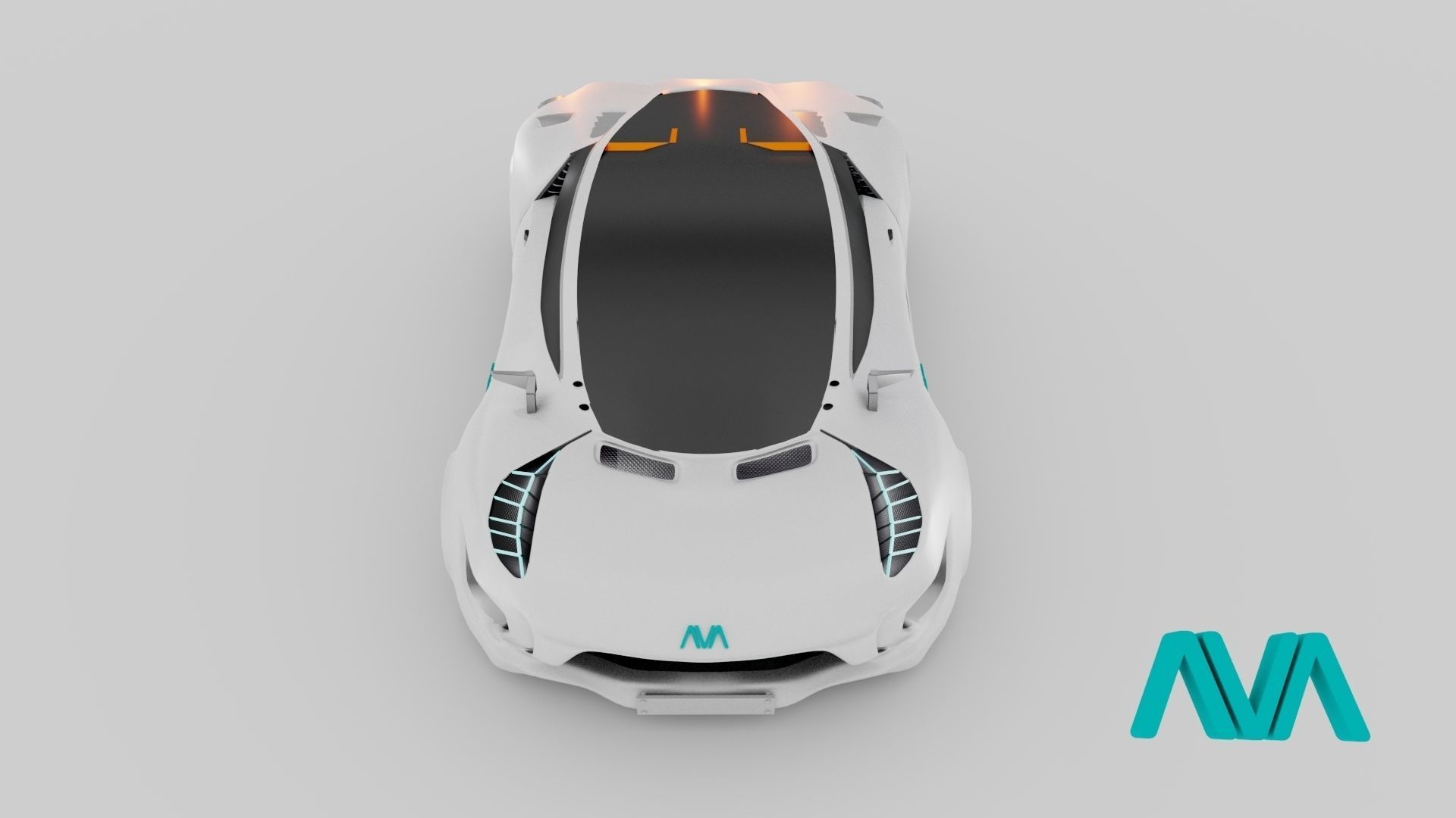 3D Futuristic Car AVA Concept model