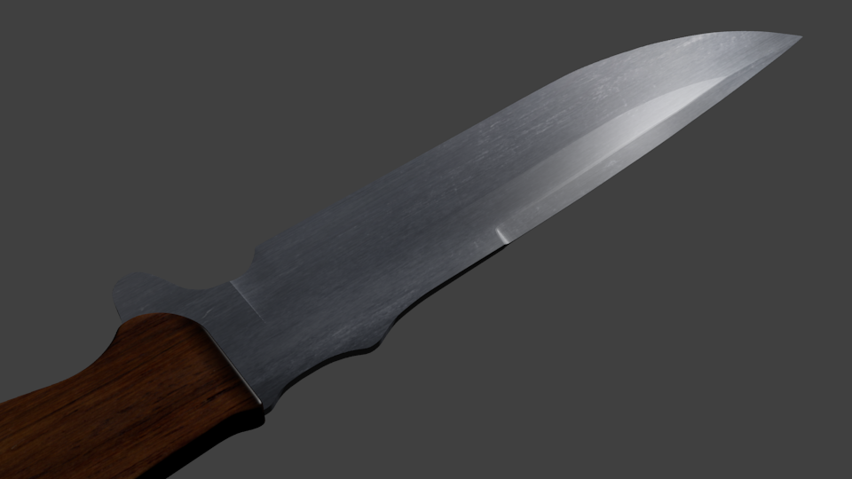 3D Hunter Knife model