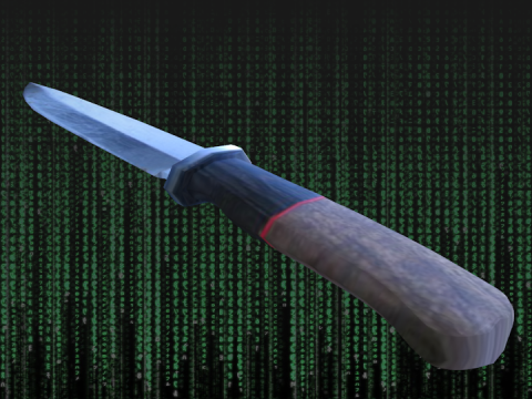 Hunting knife 3D model