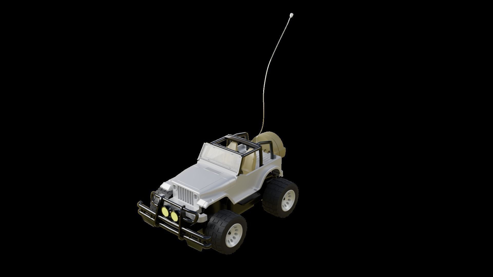 3D Jeep Car Toy Remote Control model