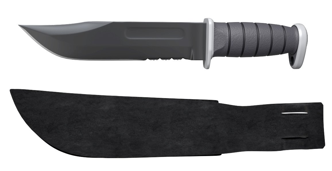 KA BAR USMC combat knife black