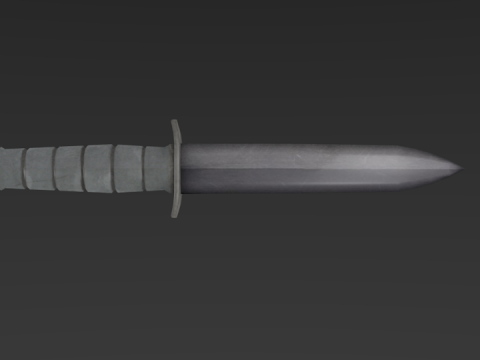 Knife Low Poly 3D model