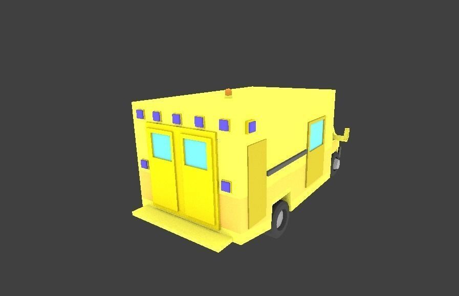 Low Poly Ambulance