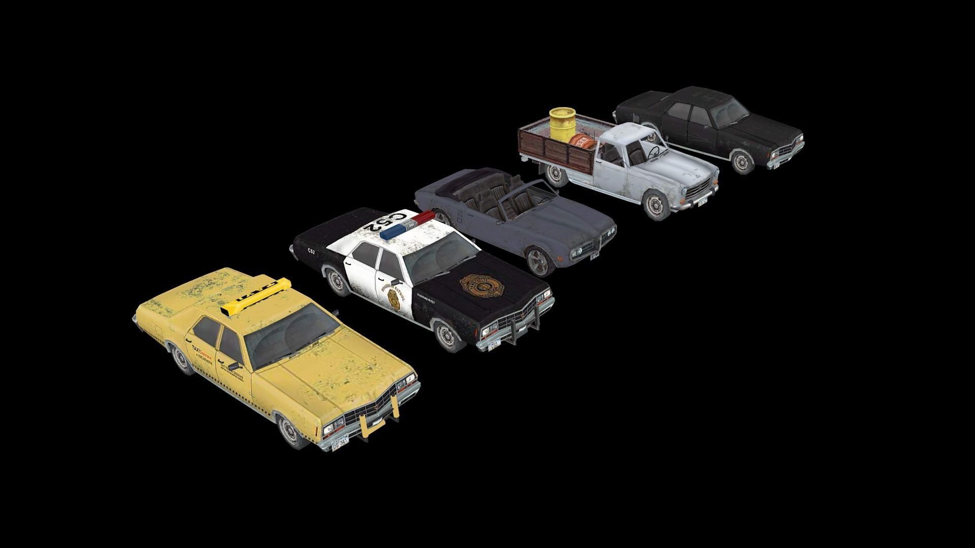 3D Low-Poly Cars model