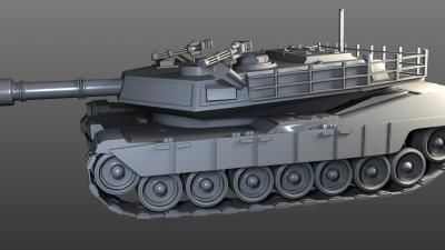 3D Low-Poly Tank model