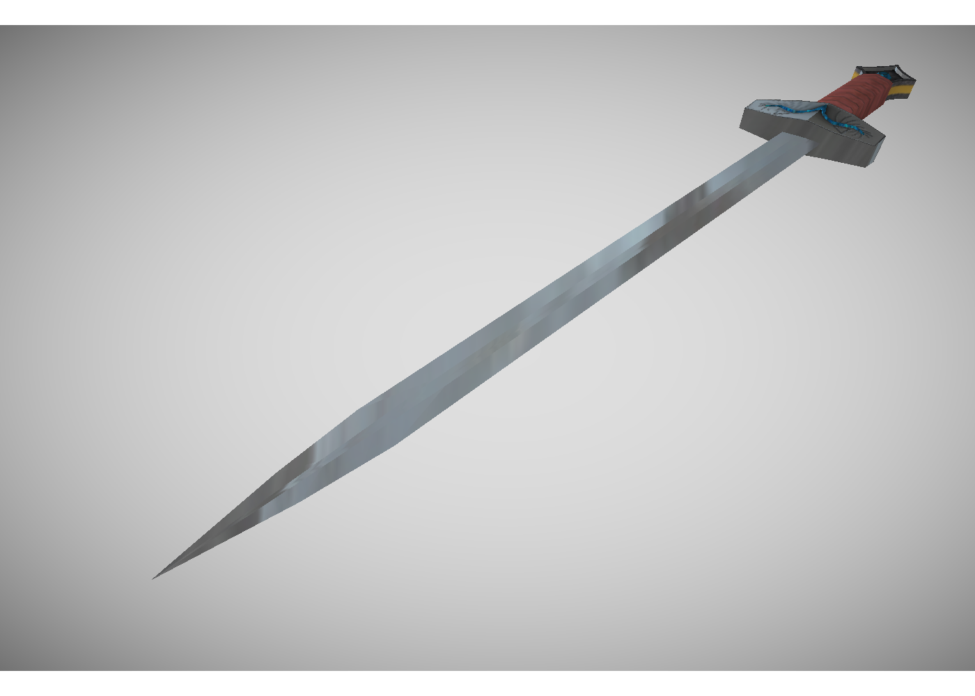 Low poly sword