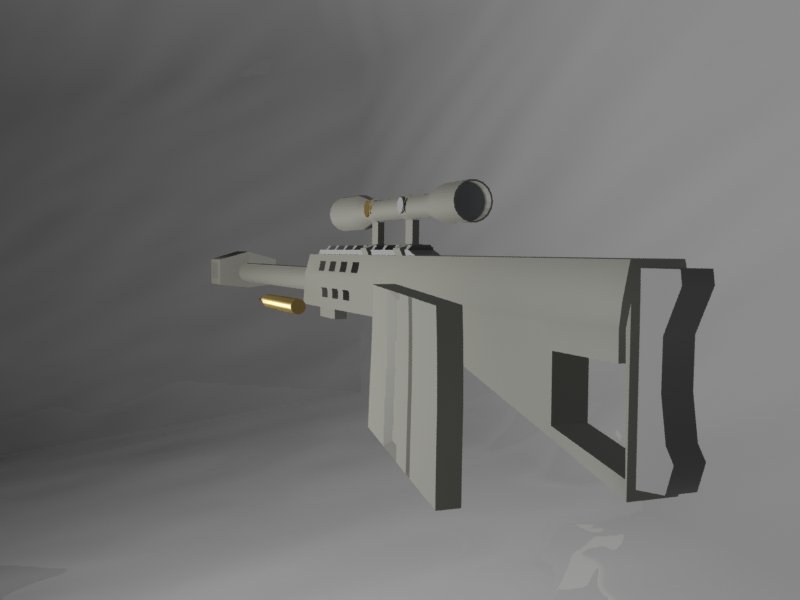 3D M95 Sniper rifle model