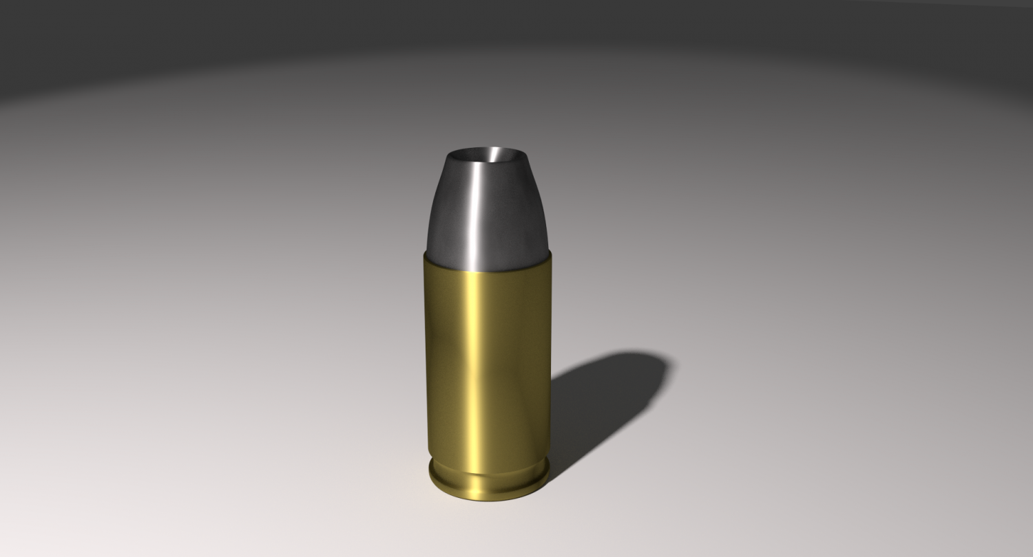 3D Magnum Bullet 44 model