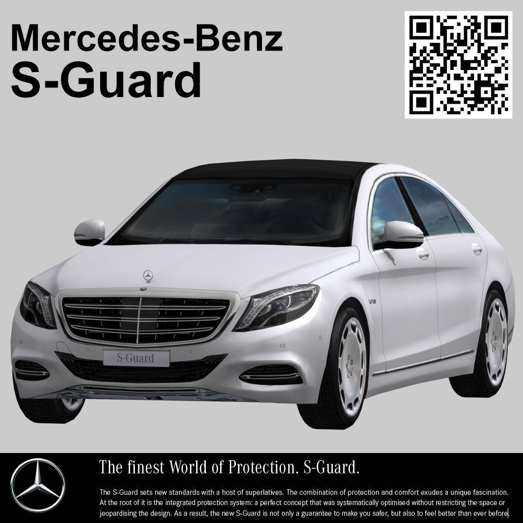 Mercedes Benz S-Guard white 3D model