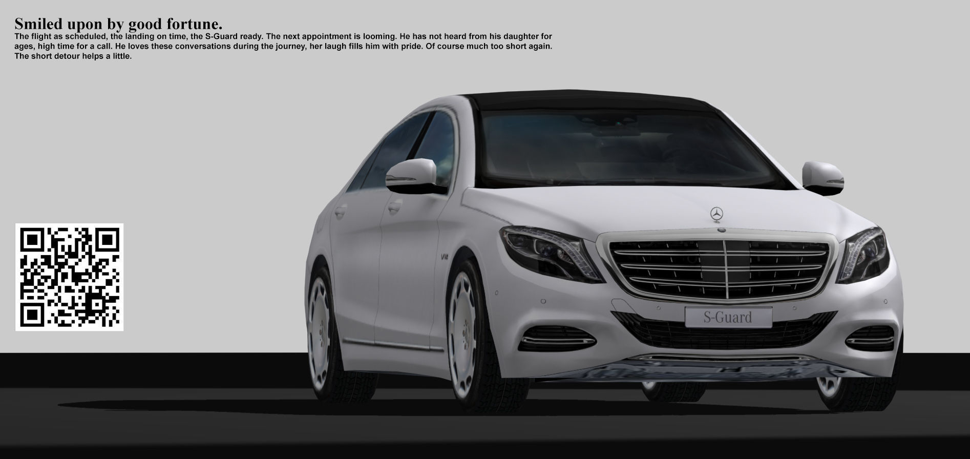 3D Mercedes Benz S-Guard white model