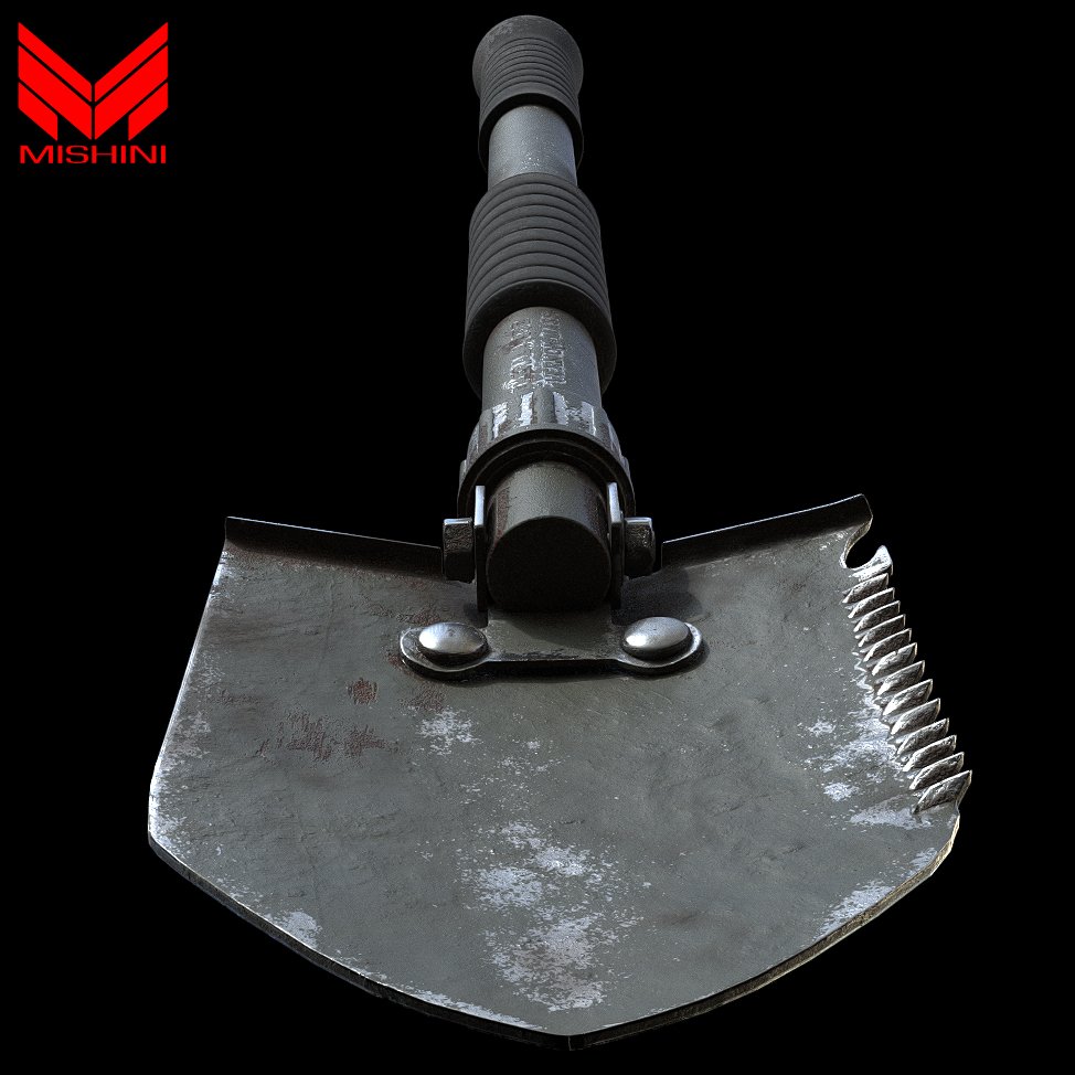 3D Military Shovel model