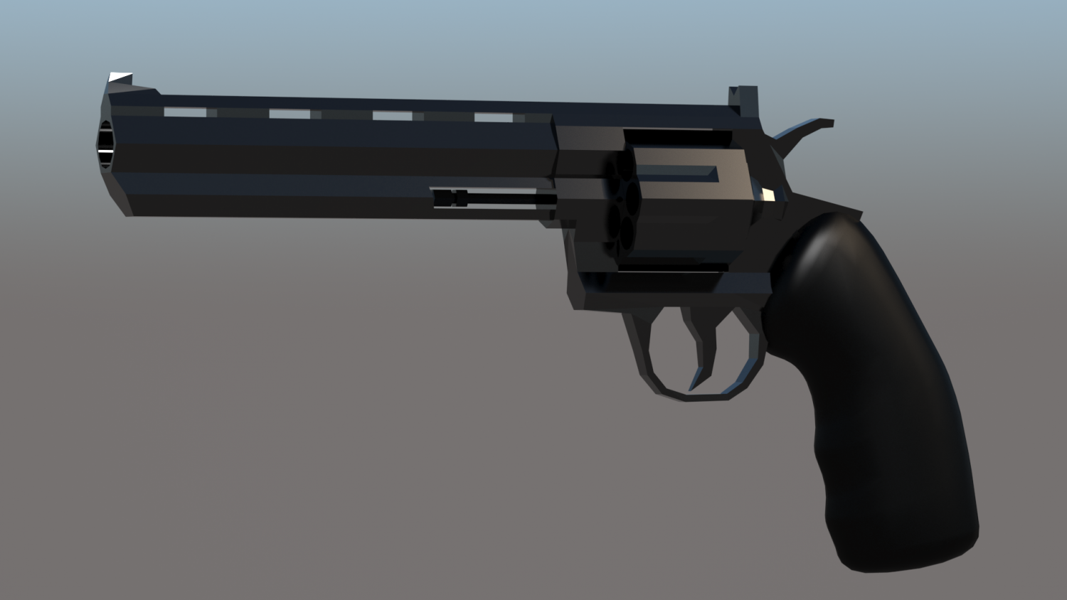 Modern Revolver 3D model
