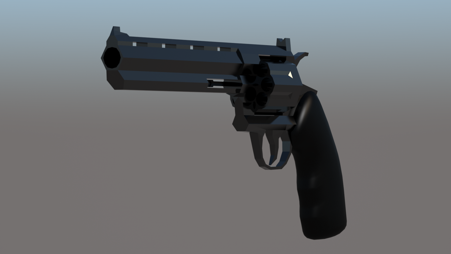 3D Modern Revolver model