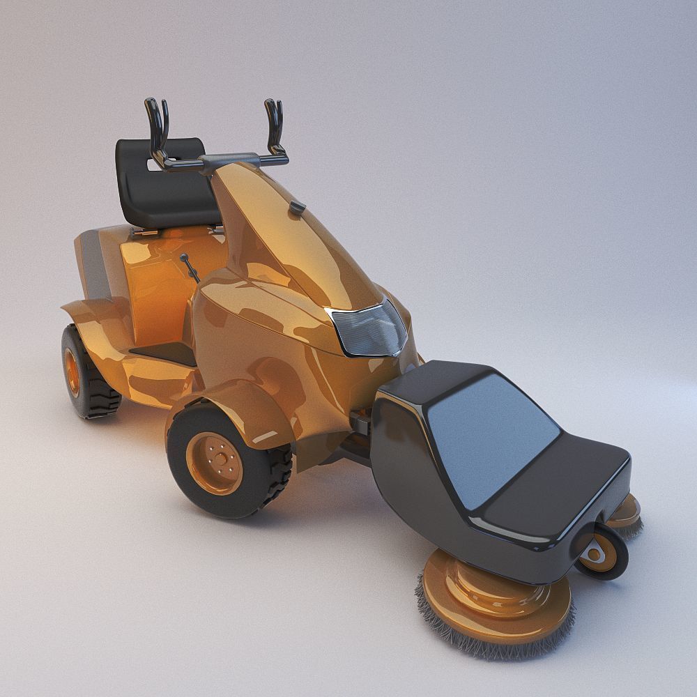 3D Multifunctional auto for cleaning streets model
