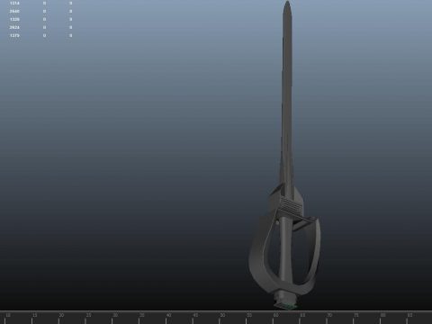 Pirate Sword 3D model