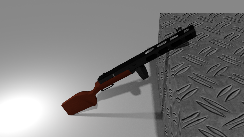 PPSH-41 Submachine gun 3D model