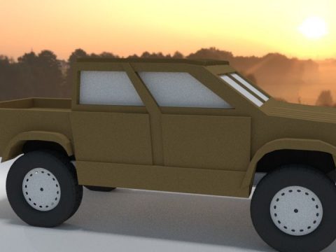 Pickup Car 3D model