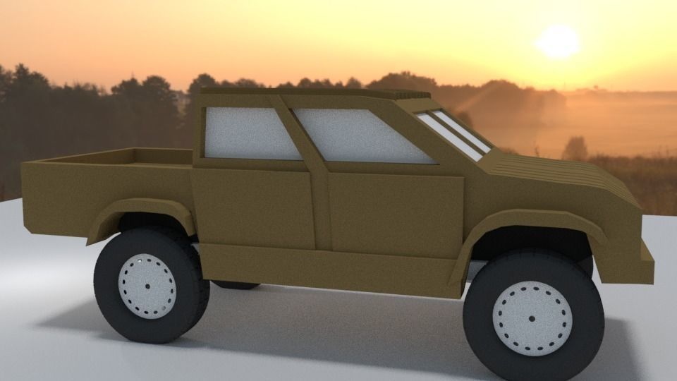 Pickup Car 3D model