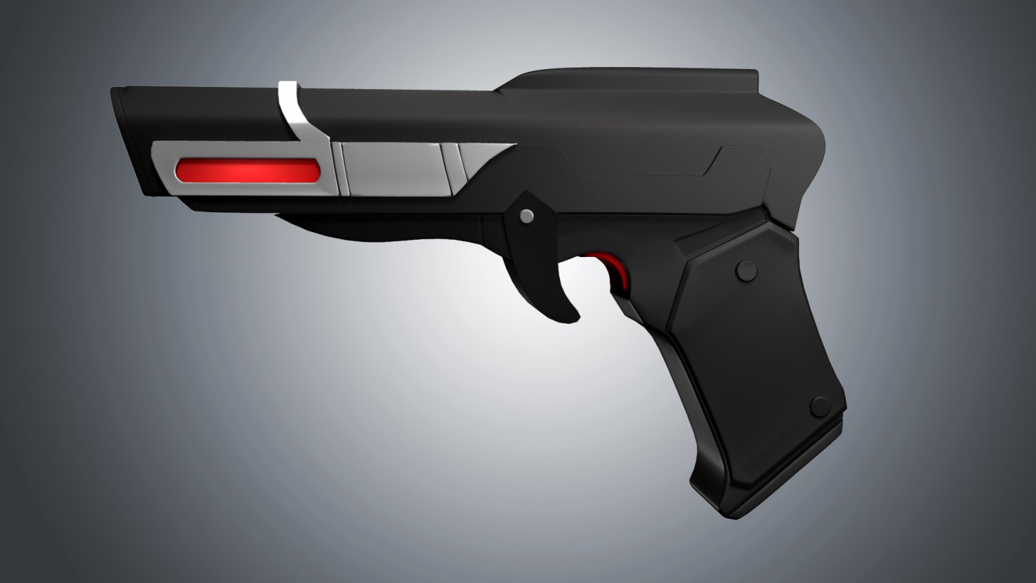 Retro Gun 3D model