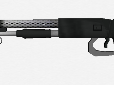 Short Gun 3D model