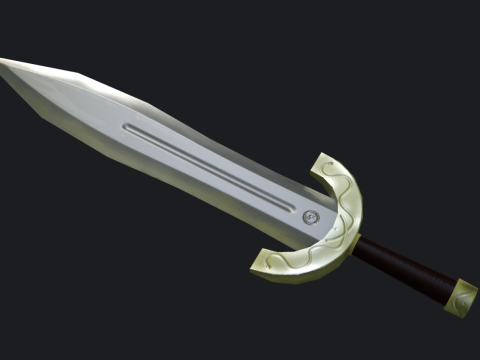 Short sword 3D model