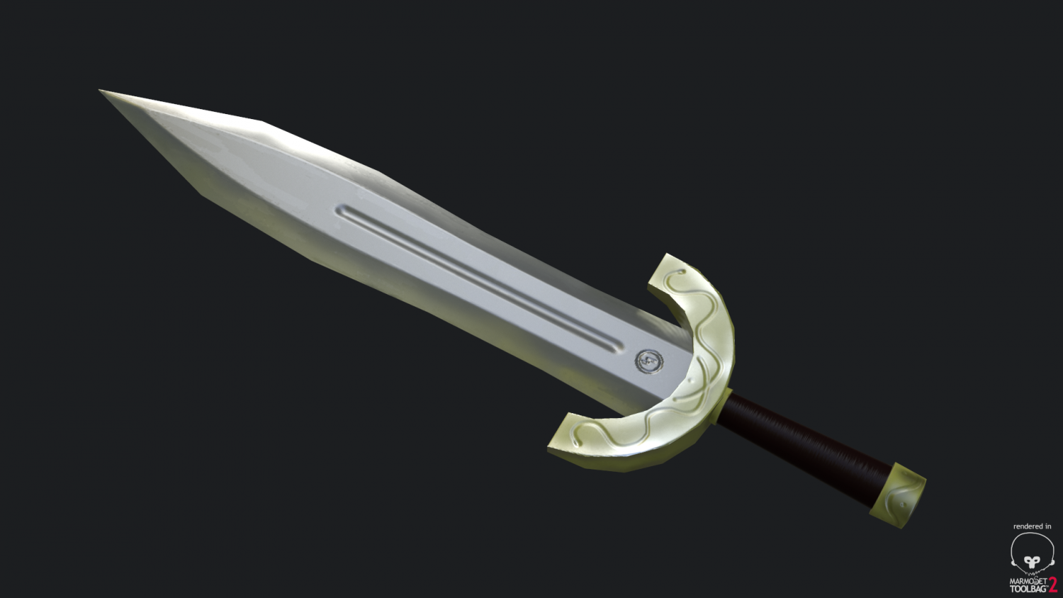 Short sword 3D model