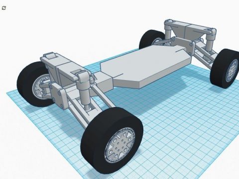 3D Simple Chassis Model