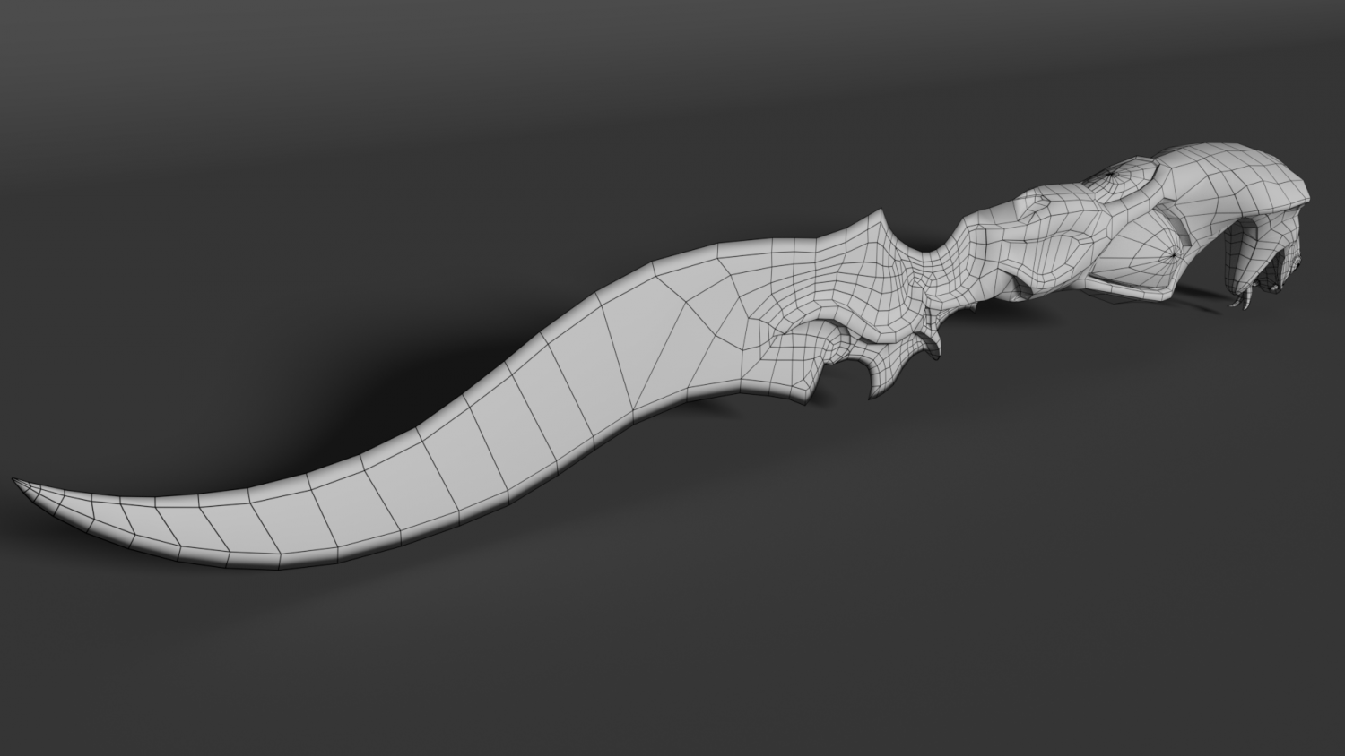3D Snake dagger model