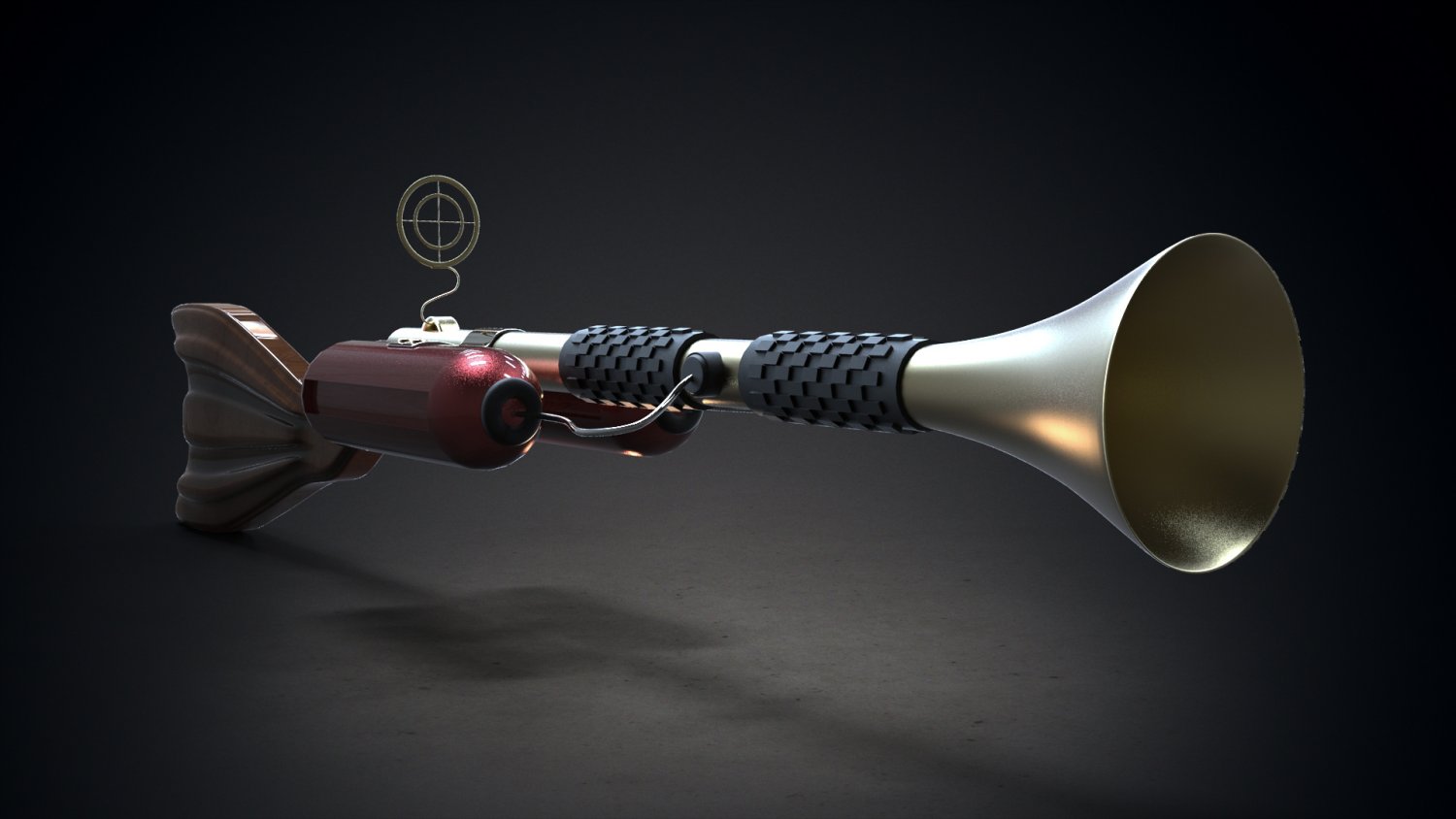 Steampunk Rifles 3D model
