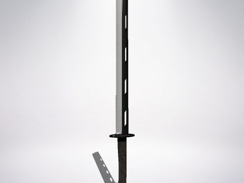 Steel dark Blade 3D model
